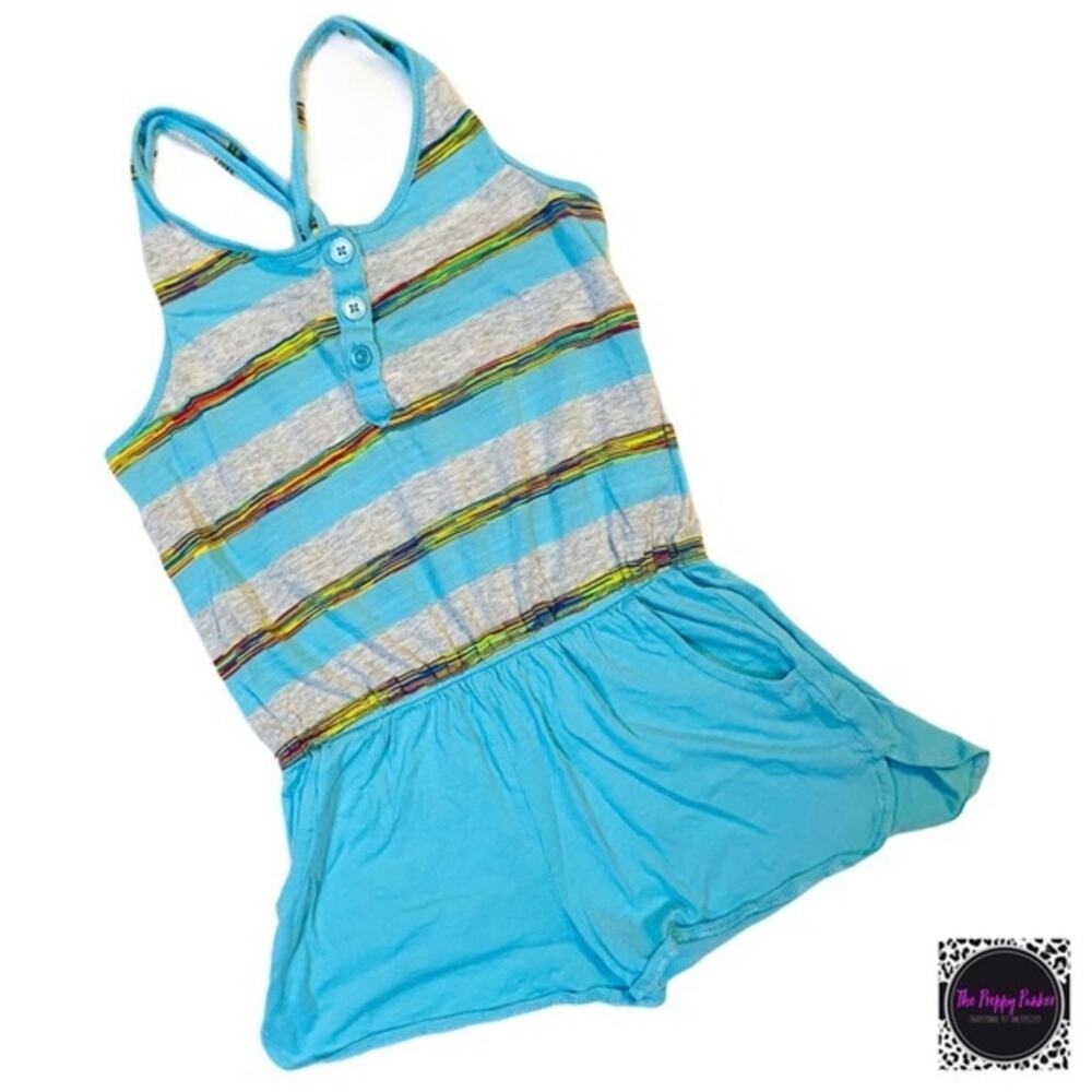 Splendid Shorts Romper Space Dyed Stripe EUC One Piece